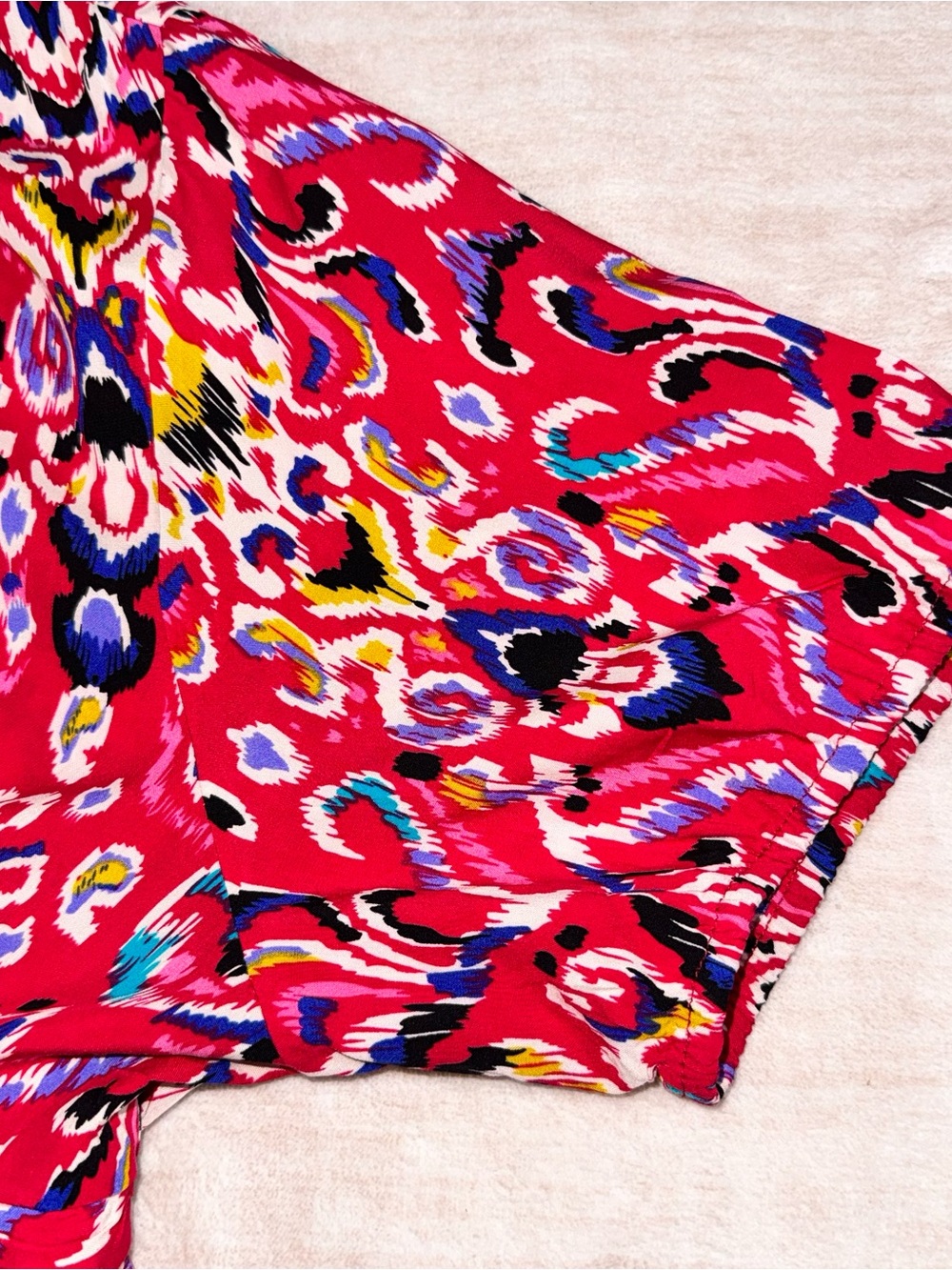 BloomChic Hot Pink Multicolor Ikat Maxi Dress - Picture 13 of 16